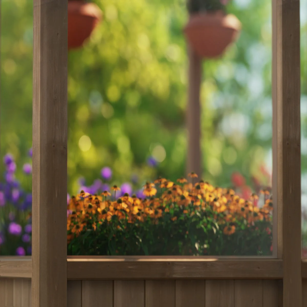 Palram - Canopia | Natura 8 ft Series - Cedar Wood Greenhouse Kit - Image 9