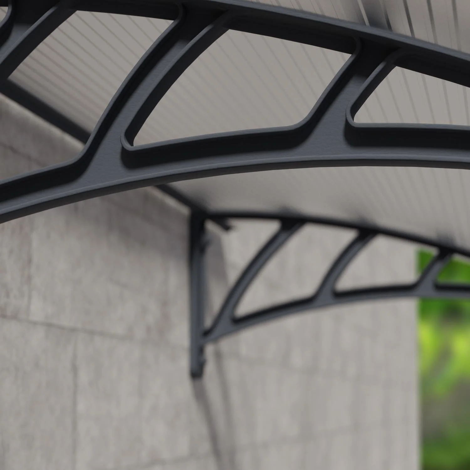 Palram - Canopia | Neo 1180 4x3 ft Awning - Gray/Clear - Image 5