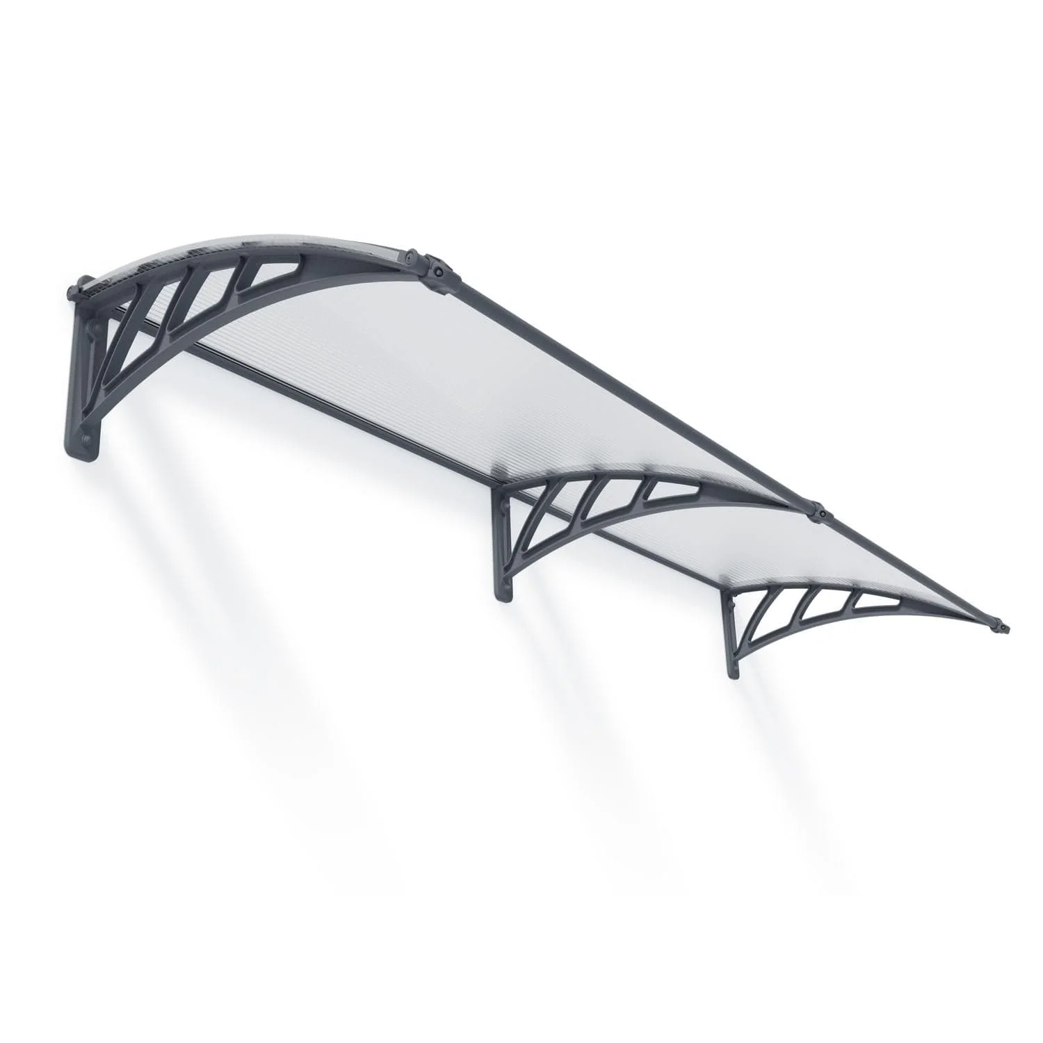 Palram - Canopia | Neo 2360 8x3 ft Awning - Gray/Clear