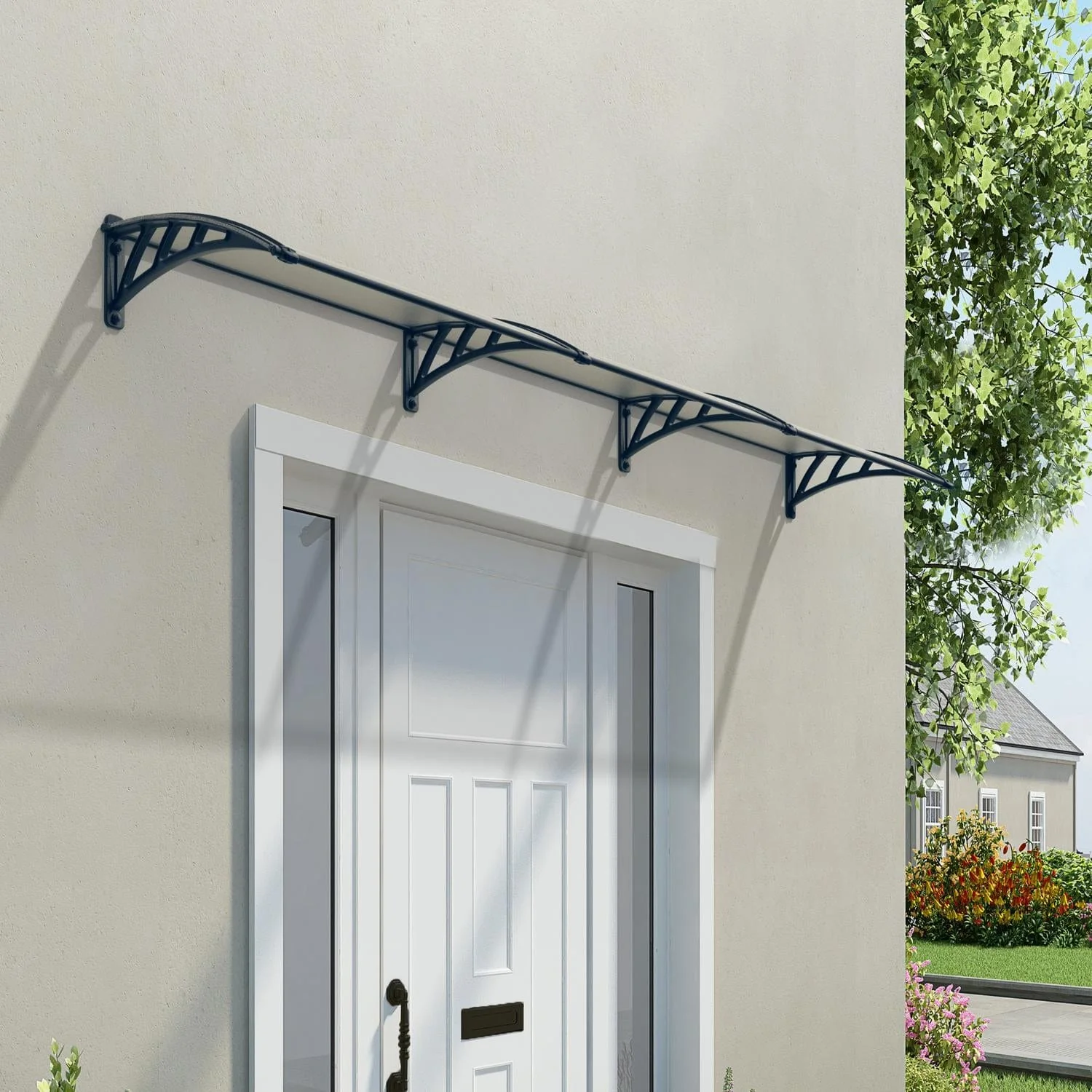 Palram - Canopia | Neo 3540 12x3 ft Awning - Gray/Clear - Image 2