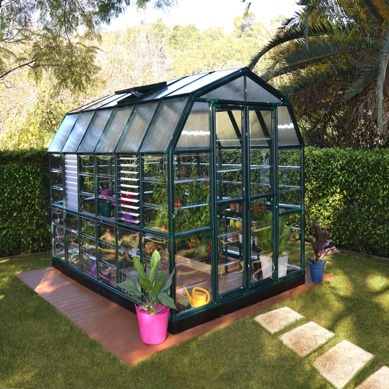 Palram - Canopia | Prestige 8x12 ft Clear Greenhouse Kit Package With 0.8mm Polycarbonate Glazing - Image 6