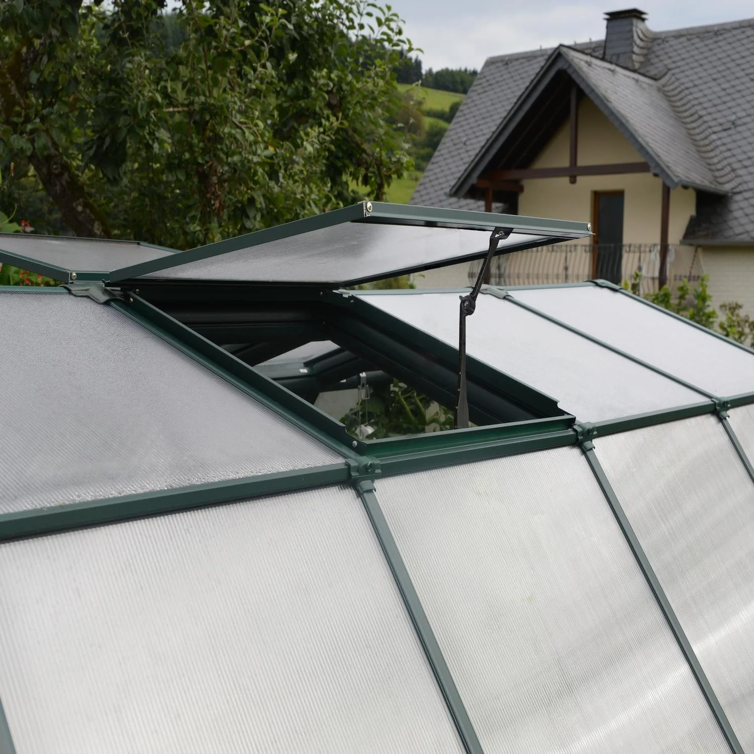 Palram - Canopia | Prestige 8x12 ft Twin-Wall Greenhouse Kit Package With 6mm Twin-wall Polycarbonate Glazing - Image 4