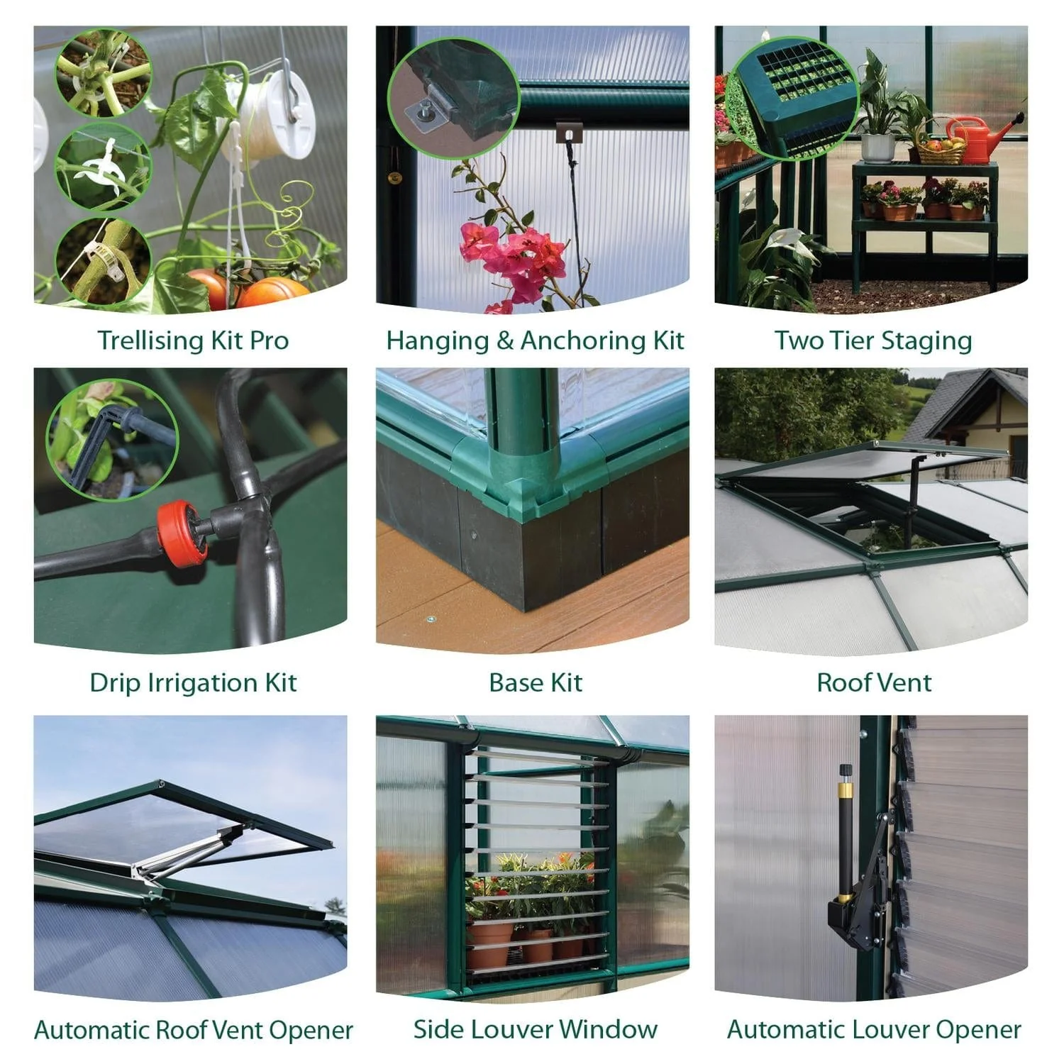 Palram - Canopia | Prestige 8x20 ft Twin-Wall Greenhouse Kit Package With 6mm Twin-wall Polycarbonate Glazing - Image 7