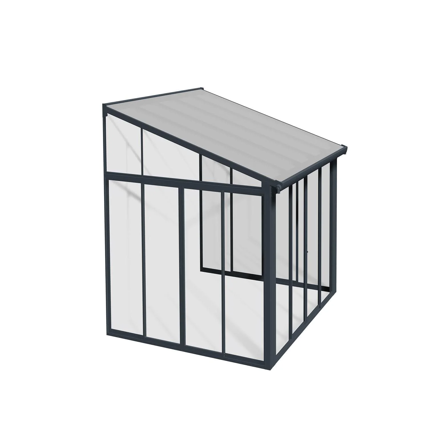 Palram - Canopia | SanRemo 10x10 ft Patio Enclosure - Gray/Clear