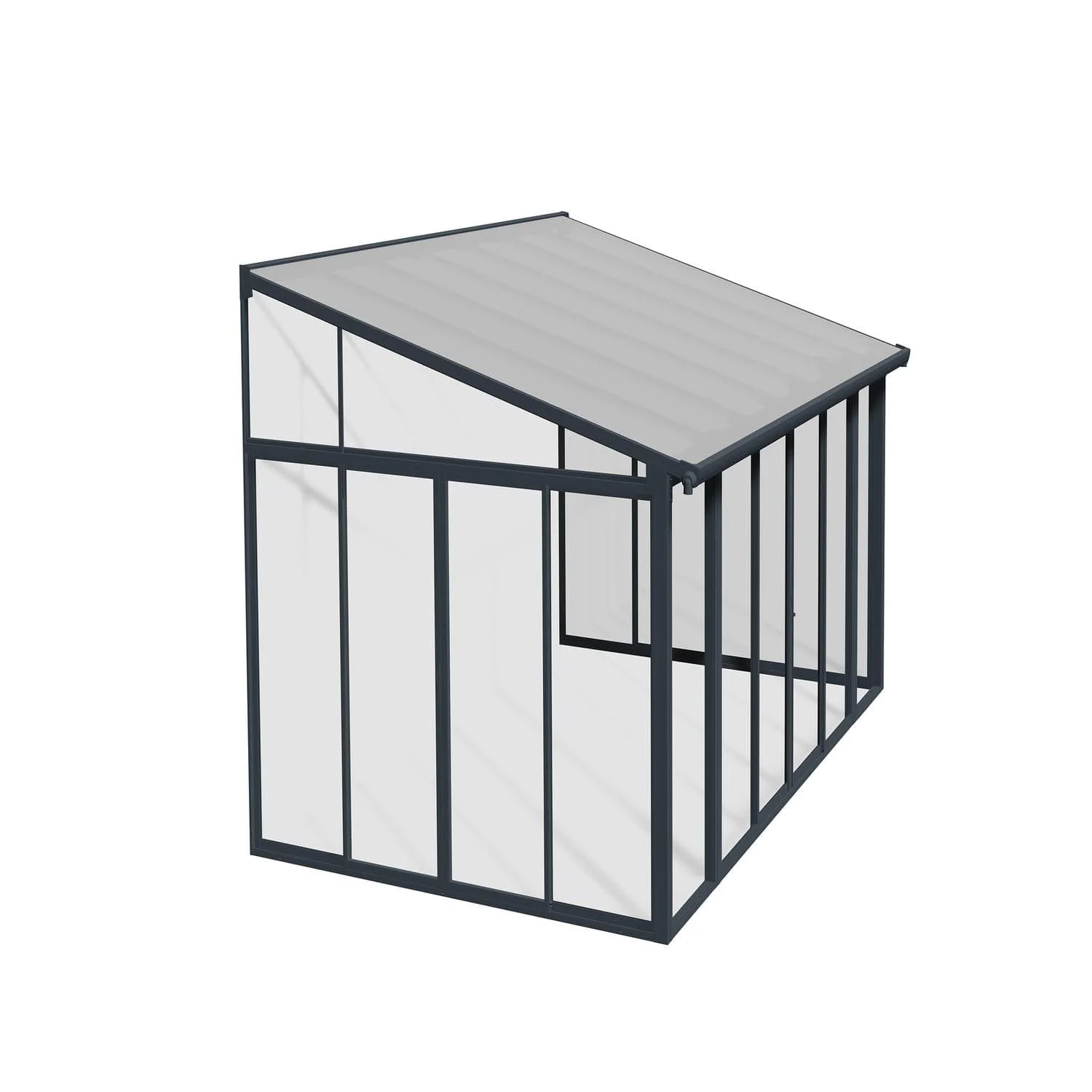 Palram - Canopia | SanRemo 10x14 ft Patio Enclosure - Gray/Clear