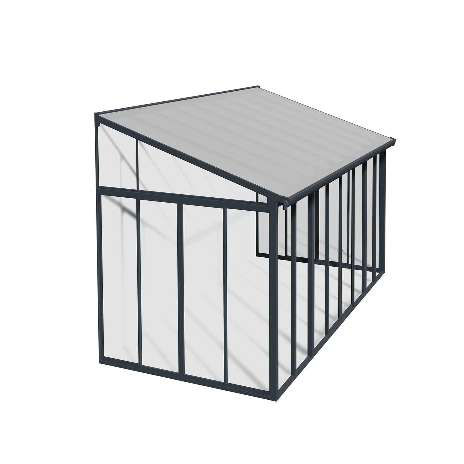 Palram - Canopia | SanRemo 10x18 ft Patio Enclosure - Gray/Clear