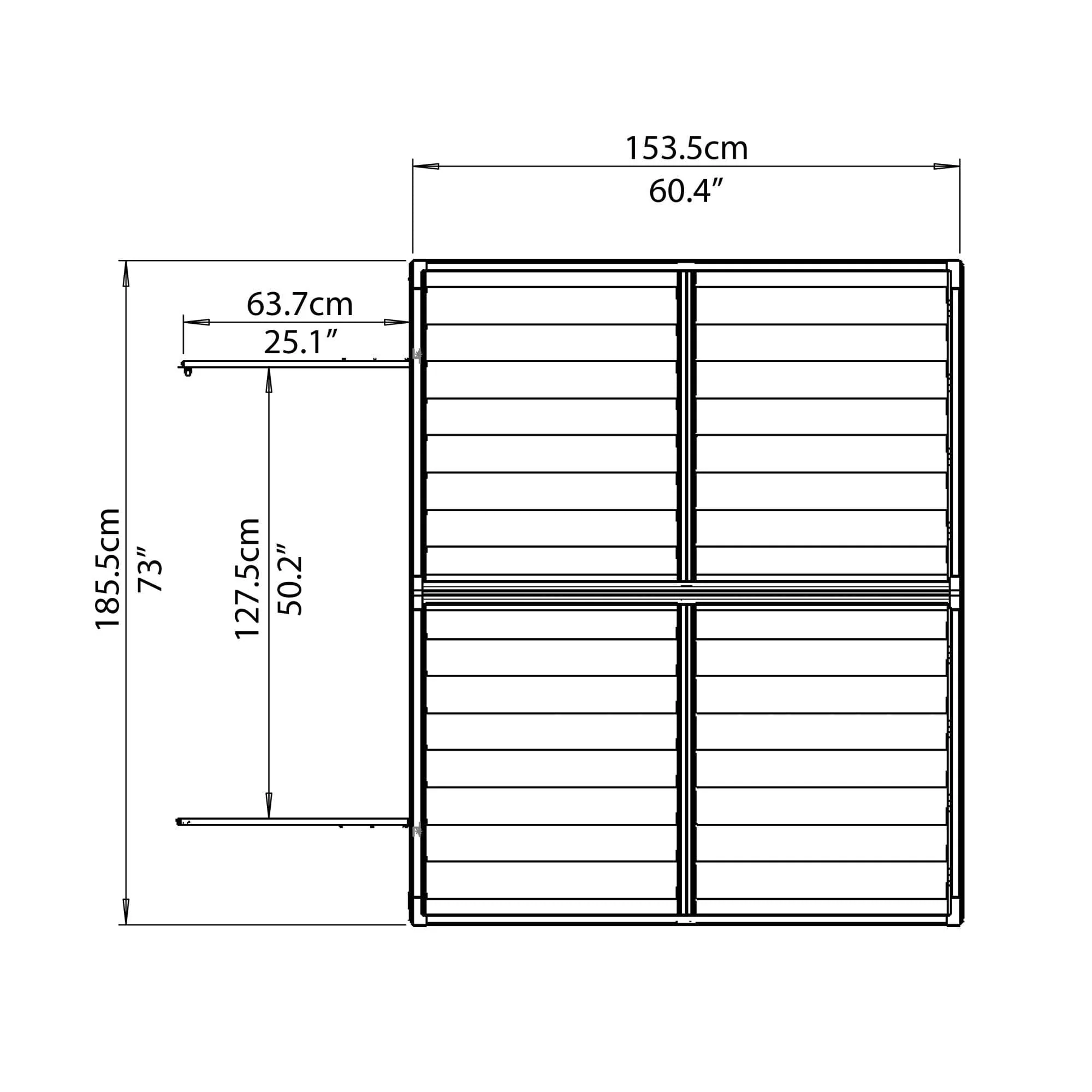 Palram - Canopia | SkyLight Polycarbonate Storage Shed - 6ft Wide - Image 21