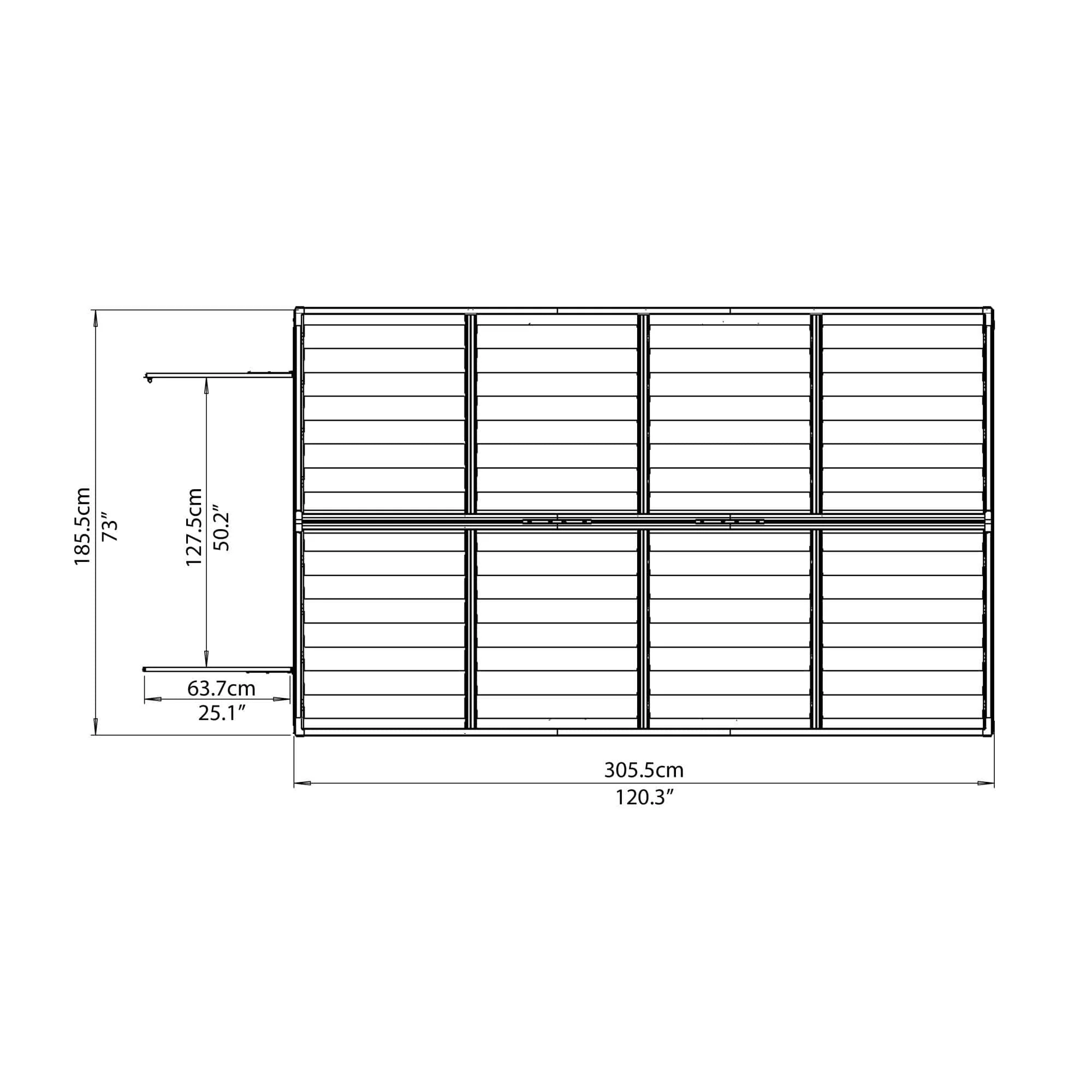Palram - Canopia | SkyLight Polycarbonate Storage Shed - 6ft Wide - Image 29
