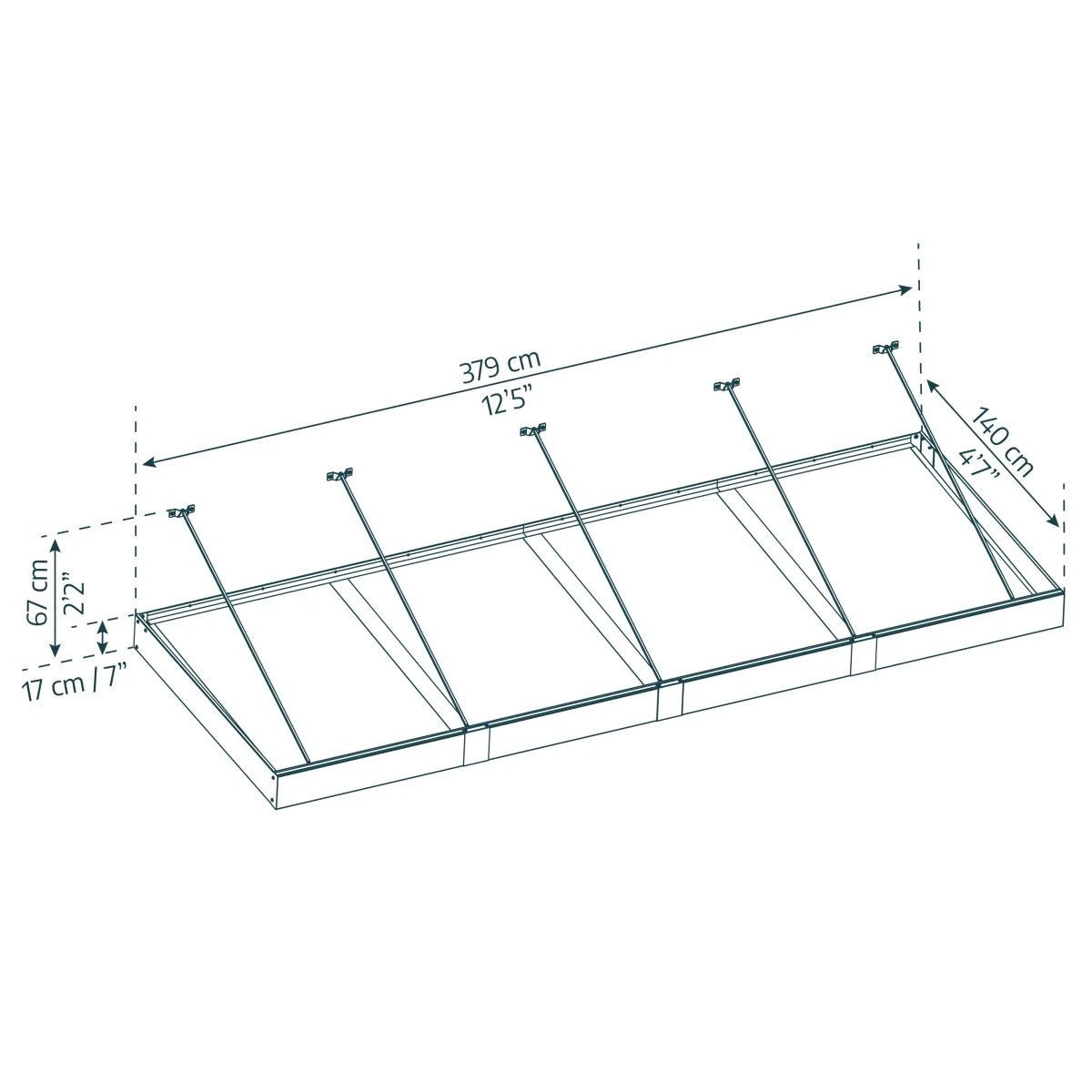 Palram - Canopia | Sophia XL Patio/Entryway/Window Awning - Image 17