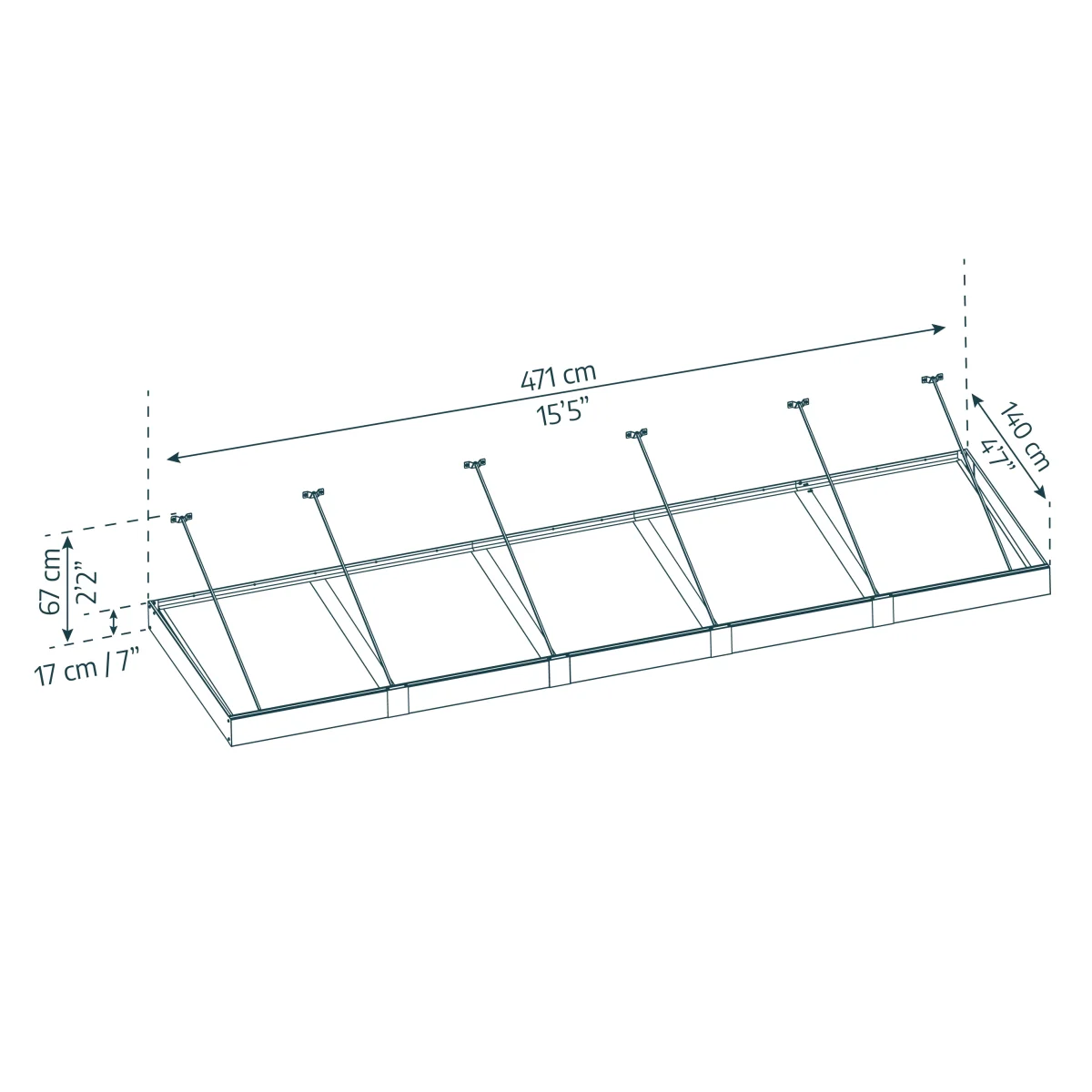 Palram - Canopia | Sophia XL Patio/Entryway/Window Awning - Image 20