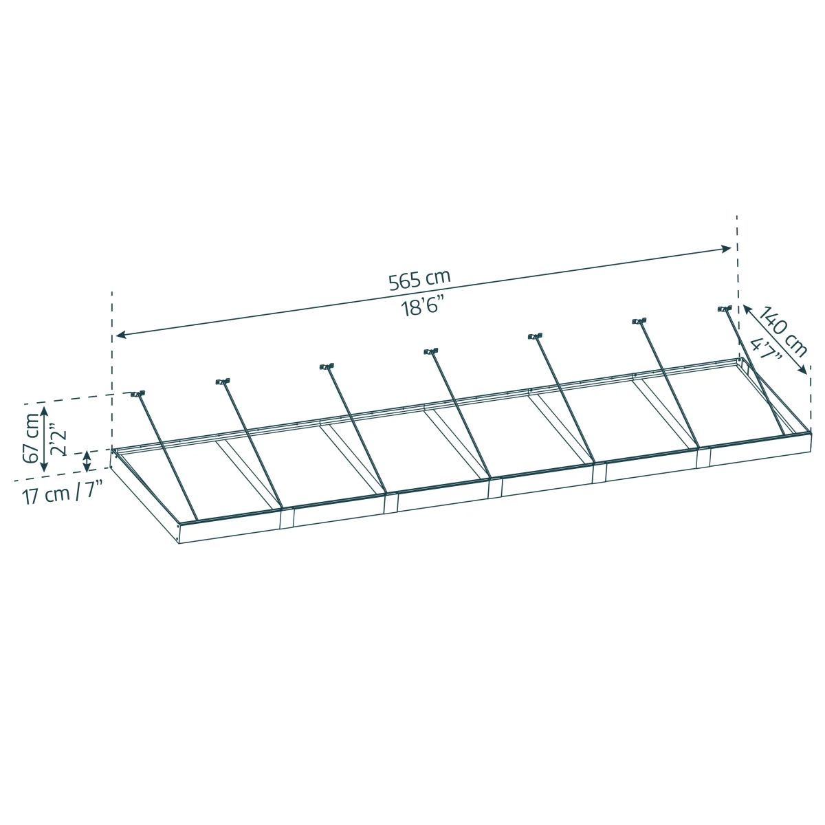 Palram - Canopia | Sophia XL Patio/Entryway/Window Awning - Image 23