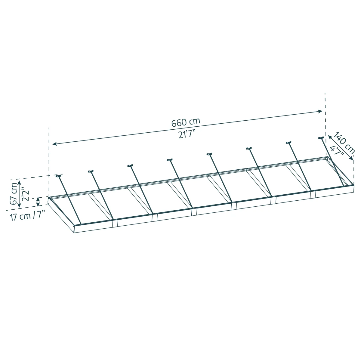 Palram - Canopia | Sophia XL Patio/Entryway/Window Awning - Image 26