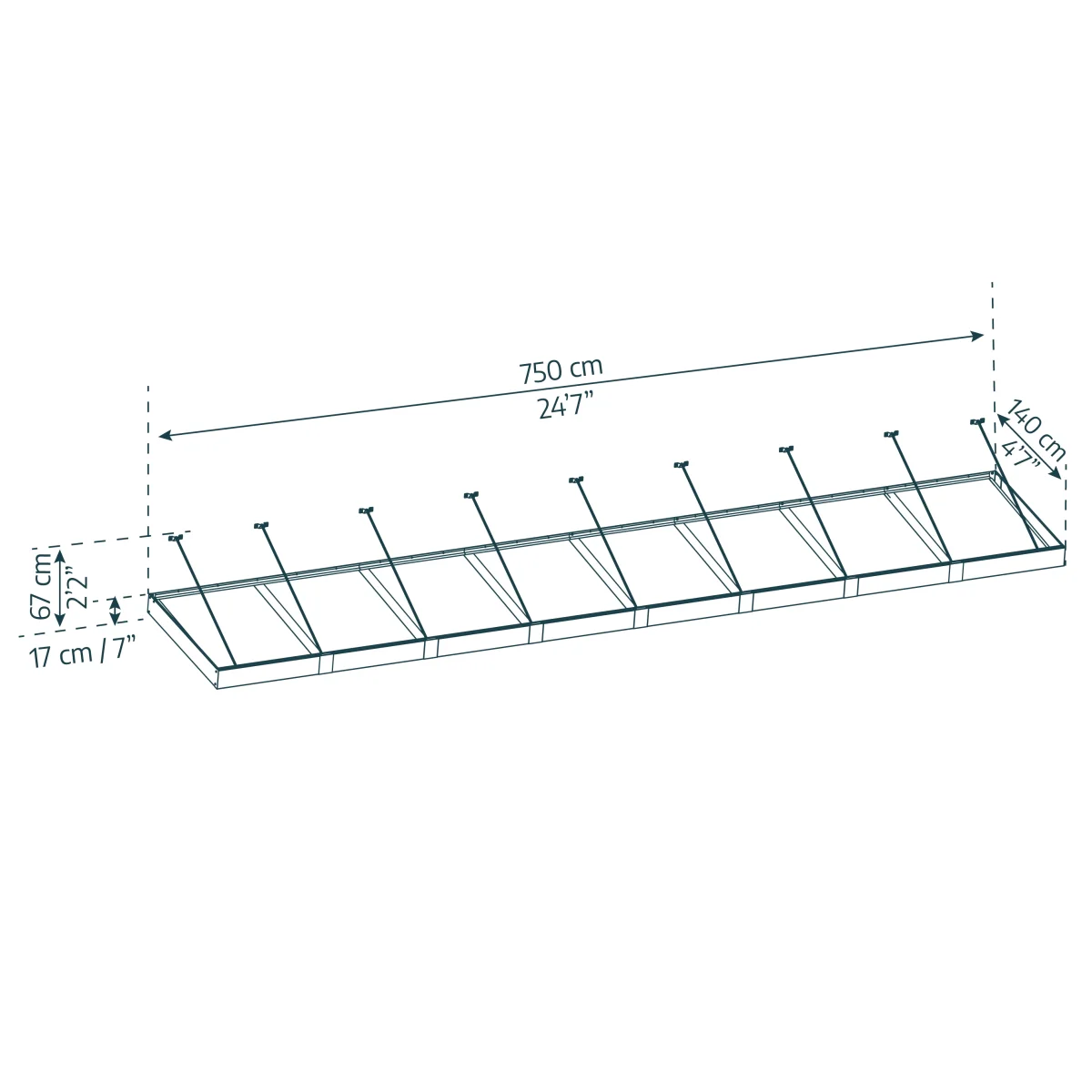 Palram - Canopia | Sophia XL Patio/Entryway/Window Awning - Image 29