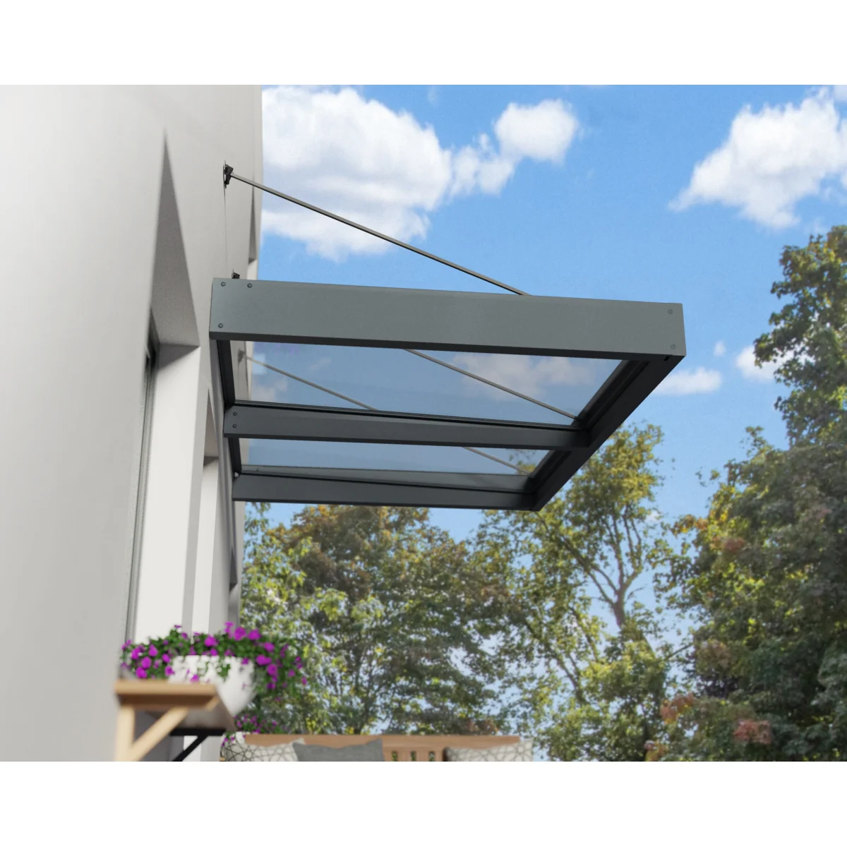 Palram - Canopia | Sophia XL Patio/Entryway/Window Awning - Image 3
