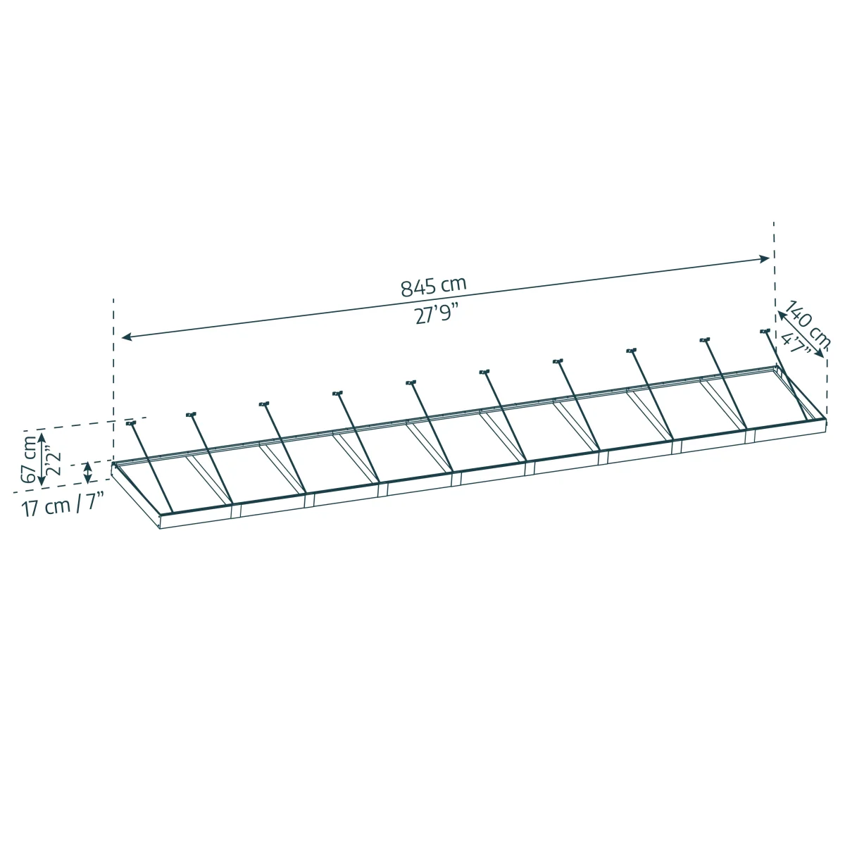 Palram - Canopia | Sophia XL Patio/Entryway/Window Awning - Image 32