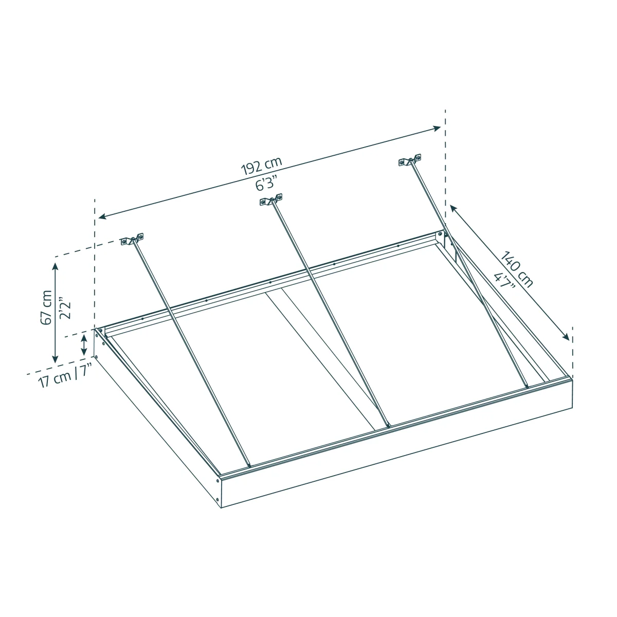 Palram - Canopia | Sophia XL Patio/Entryway/Window Awning - Image 4