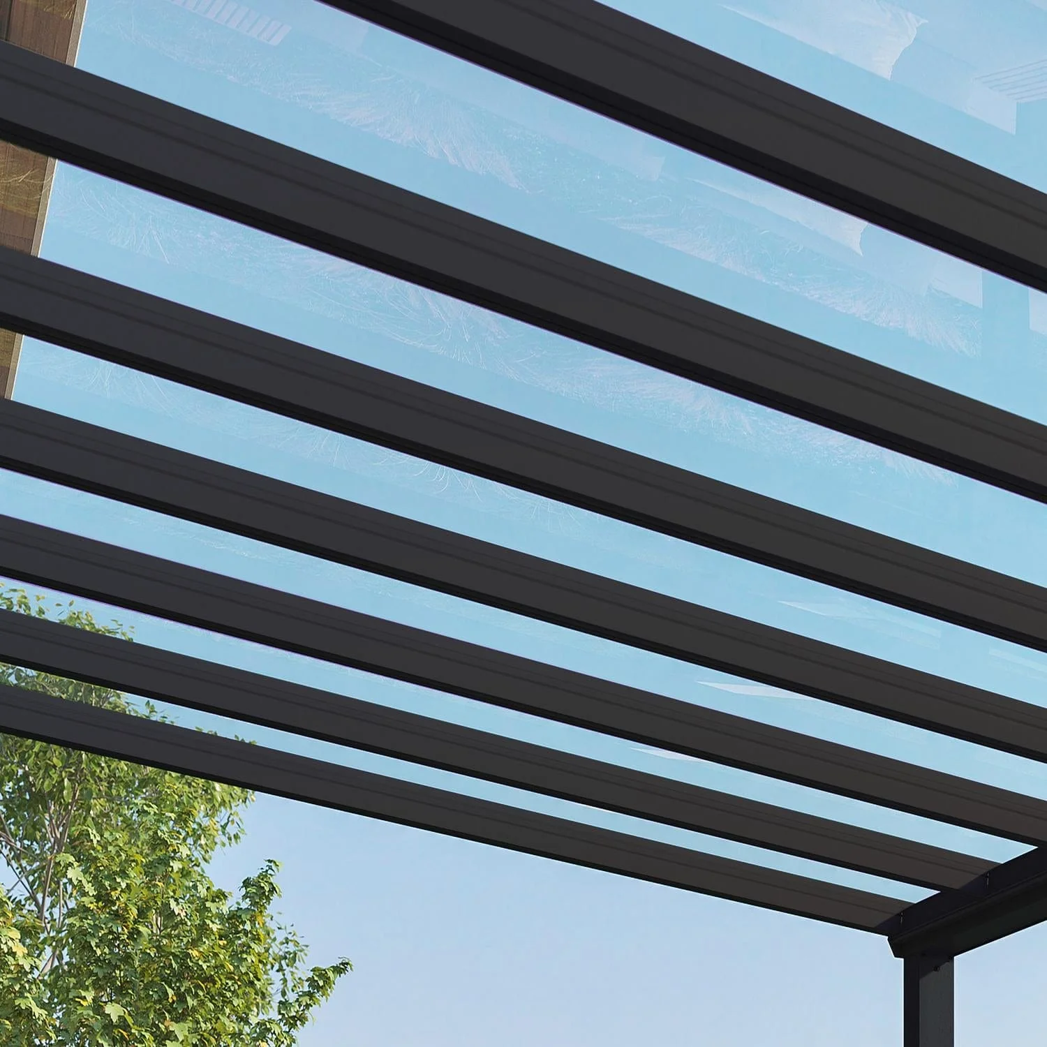 Palram - Canopia | Stockholm 11x19 ft Patio Cover - Gray/Clear - Image 14
