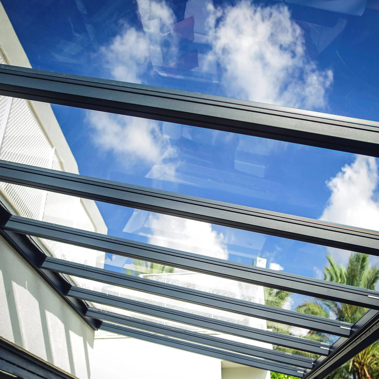 Palram - Canopia | Stockholm 11x19 ft Patio Cover - Gray/Clear - Image 2