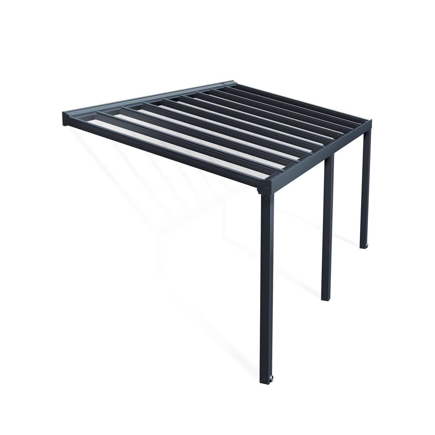 Palram - Canopia | Stockholm 11x22 ft Patio Cover - Gray/Clear