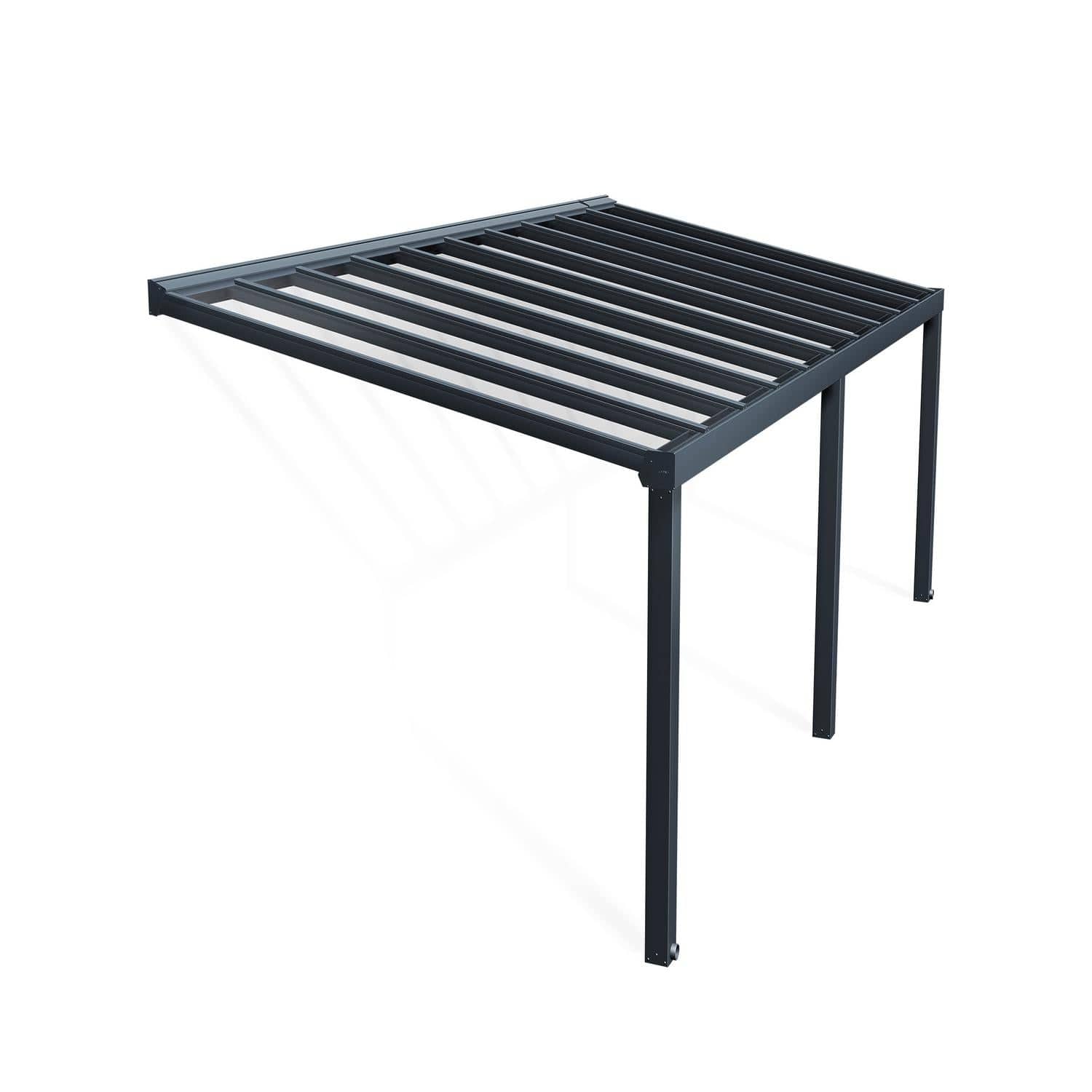 Palram - Canopia | Stockholm 11x24 ft Patio Cover - Gray/Clear