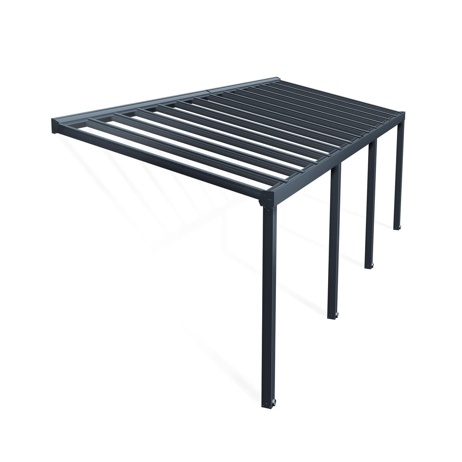 Palram - Canopia | Stockholm 11x26 ft Patio Cover - Gray/Clear