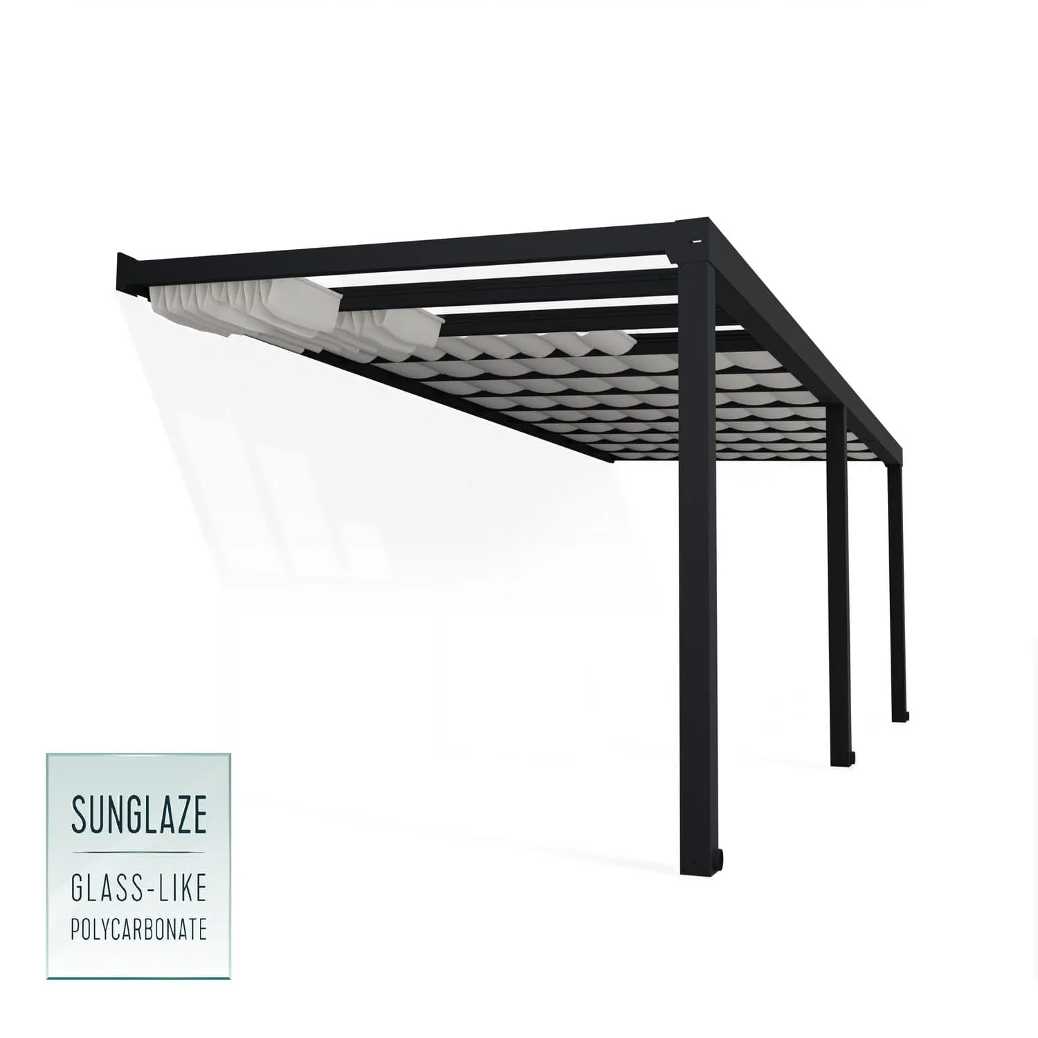 Palram - Canopia | 11x19 ft Stockholm Patio Cover Roof Blinds - Image 2