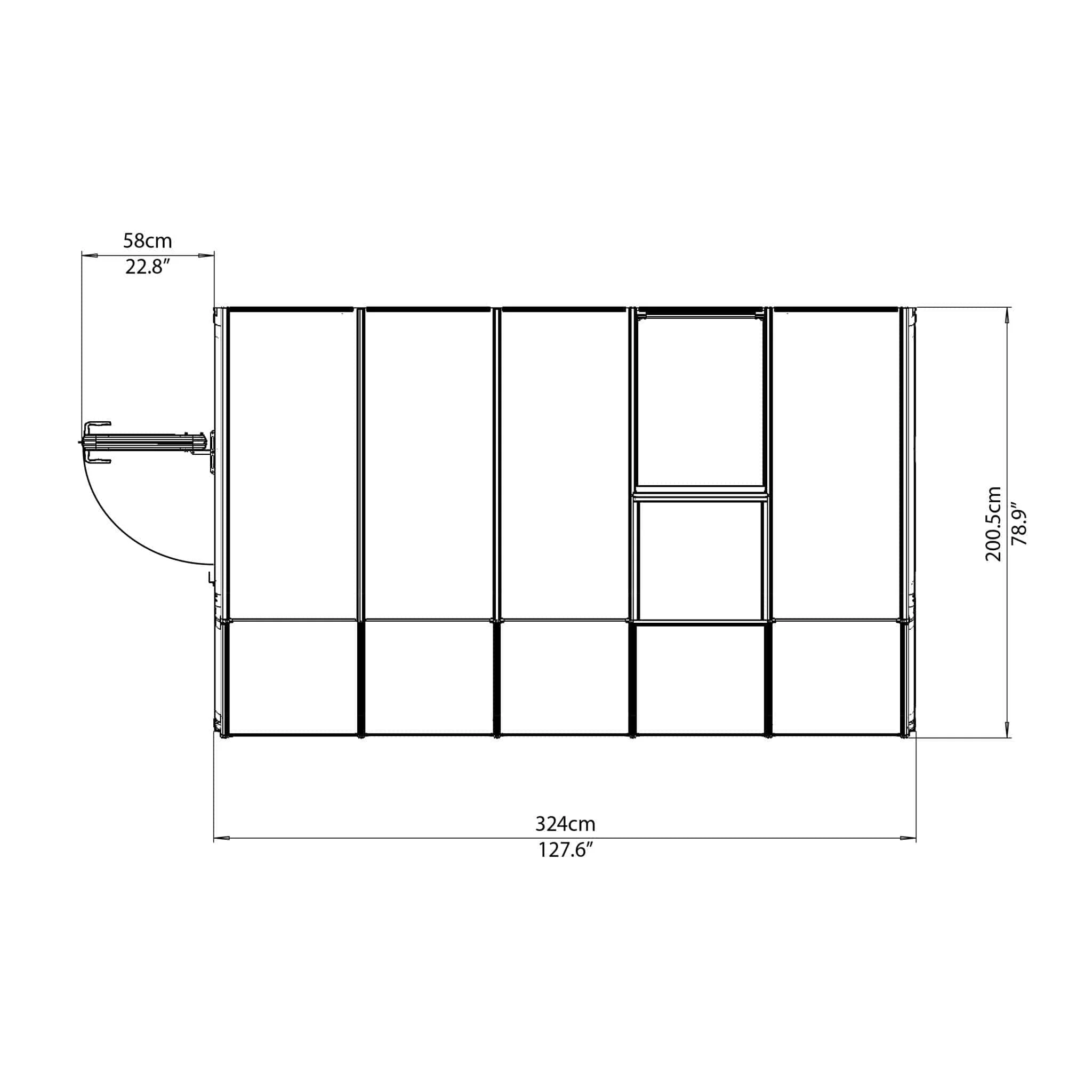 Palram - Canopia | Sun Room Six Sunroom Enclosure, Lean To Greenhouse Kit - Image 13