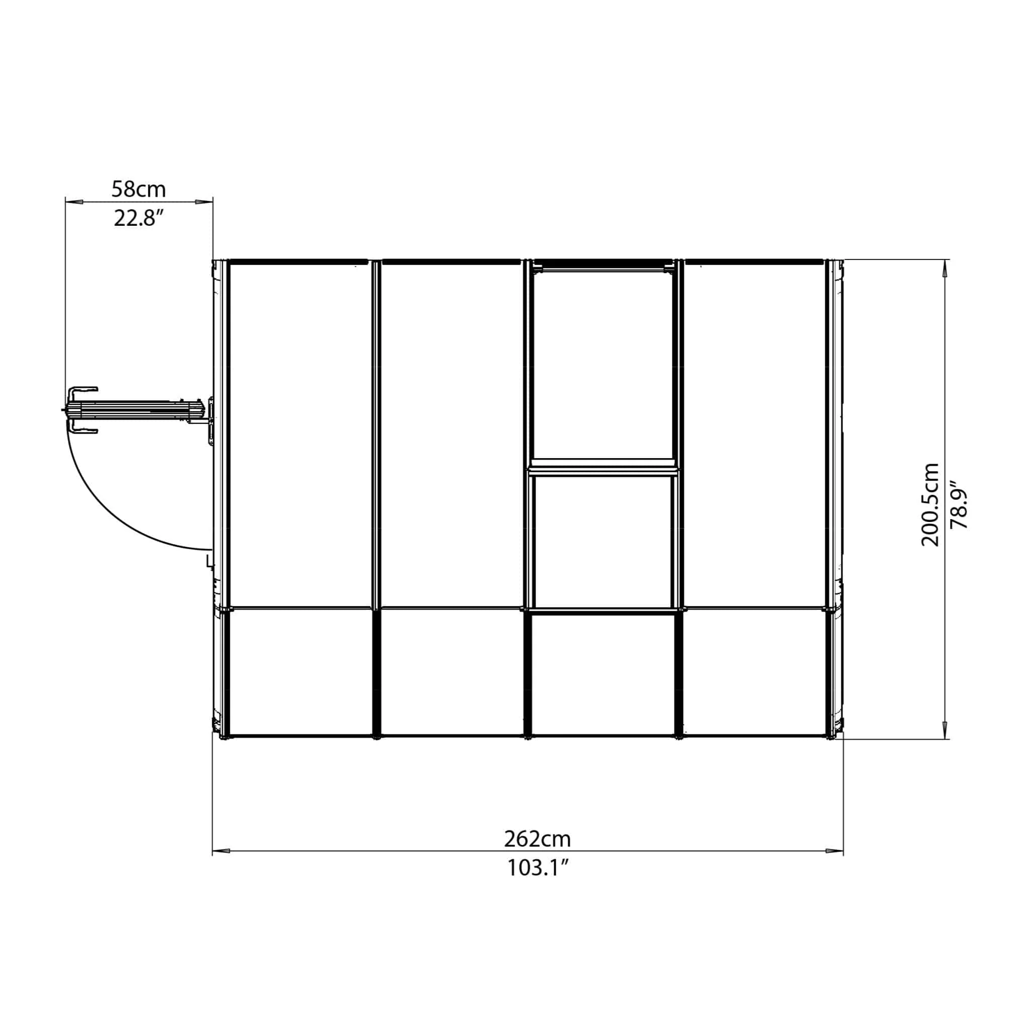 Palram - Canopia | Sun Room Six Sunroom Enclosure, Lean To Greenhouse Kit - Image 8