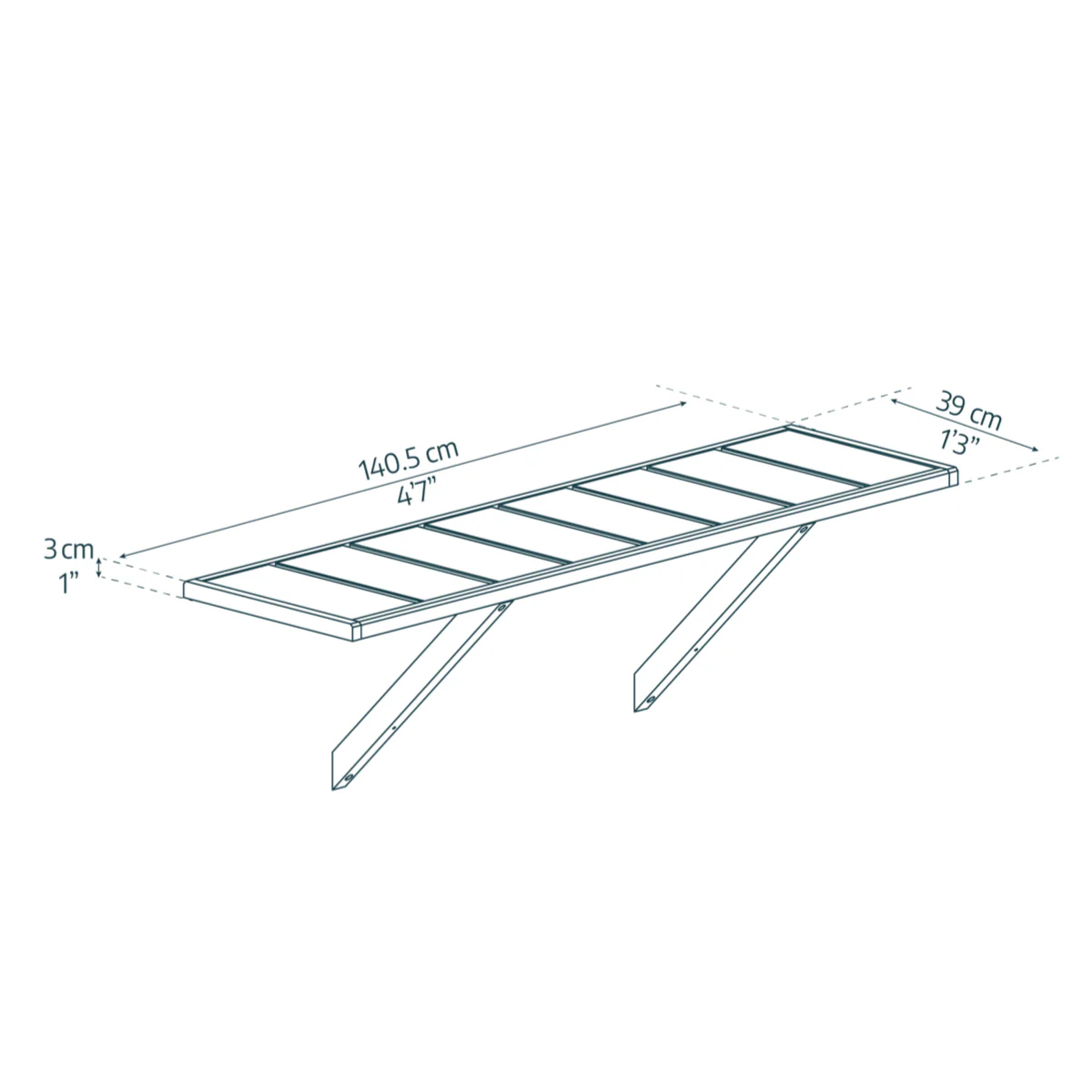 Palram - Canopia | Wooden Shelf Kit for Natura Greenhouse - Image 3