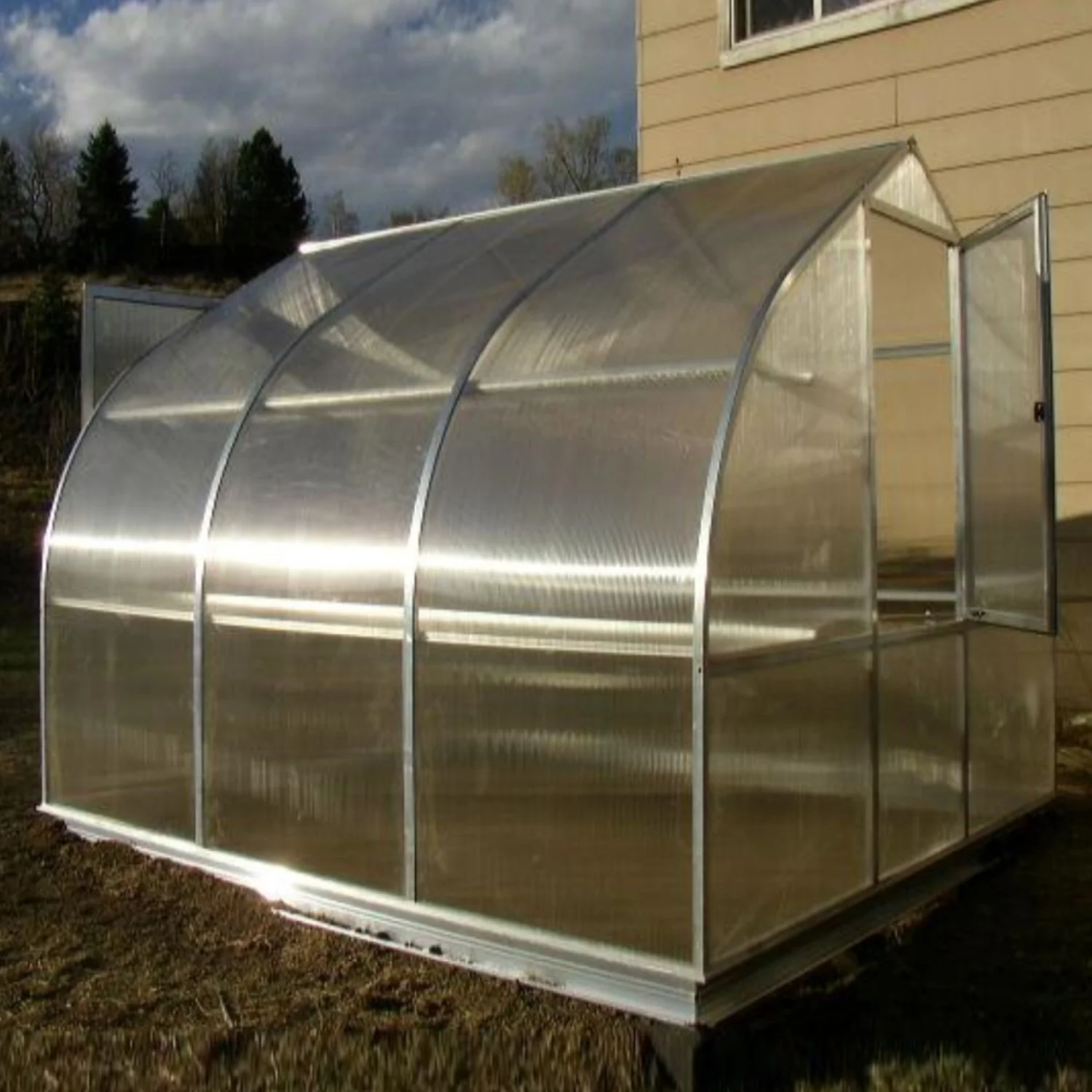 Hoklartherm | 9ft 8in x 10ft 6in x 7ft 7in Riga 3 Hobby Greenhouse Kit With 8mm Twin-wall Polycarbonate Glazing - Image 9