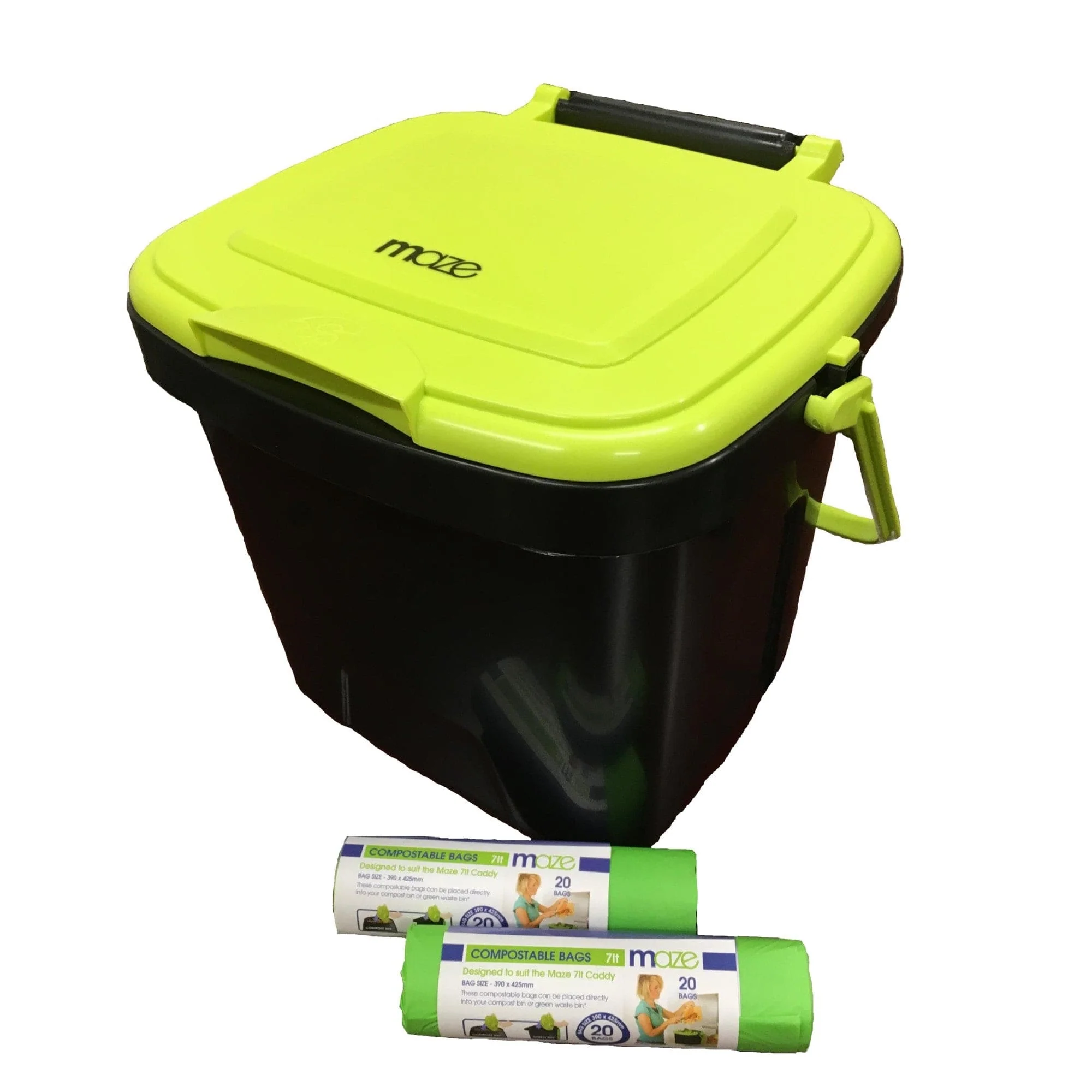Riverstone | MAZE 1.85 Gallon Kitchen Caddie with Corn Bags - Image 3
