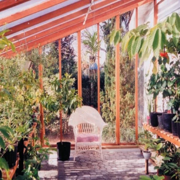 Santa Barbara | Deluxe Redwood Lean-To Glass Greenhouse/Sunroom Premium Package, 3/16 in Glass Glazing, Pre-assembled Panels - Image 3