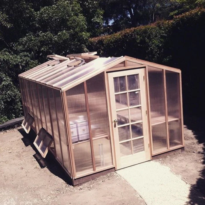 Santa Barbara | Deluxe Redwood Glass Greenhouse/Sunroom Premium Package With 3/16 inch Glass Glazing and Pre-assembled Panels - Image 3