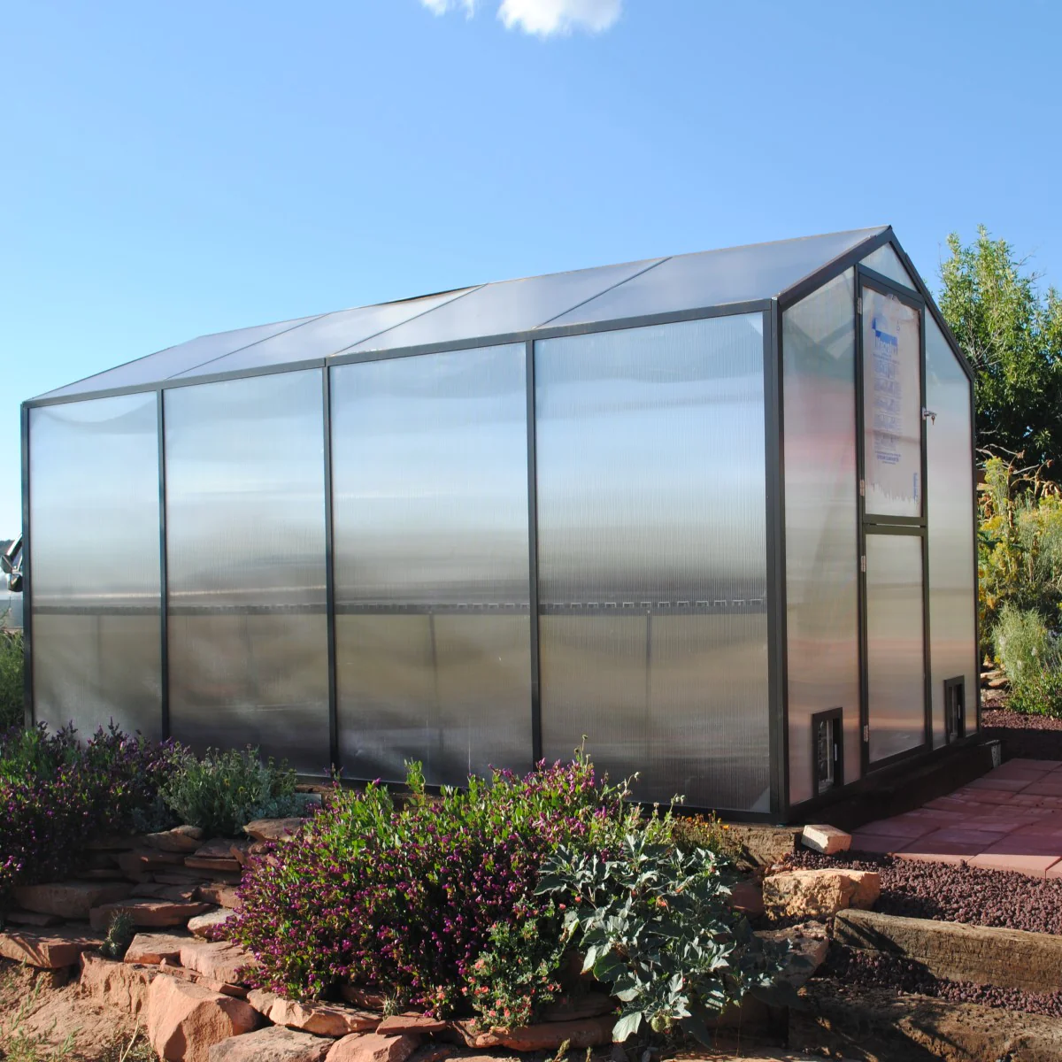 Santa Barbara | Montecito Aluminum Greenhouse With 8mm Twin Wall Polycarbonate Glazing - Image 3