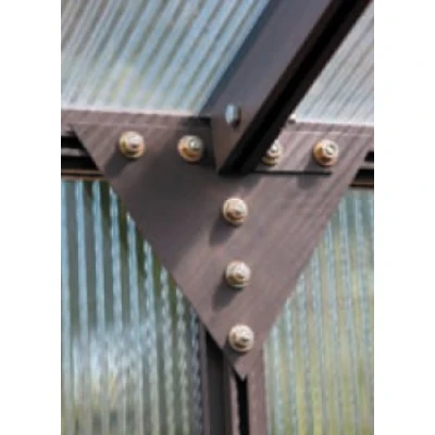 Santa Barbara | Montecito Aluminum Lean-To Greenhouse / Sunroom Kit With 8mm Twin-wall Polycarbonate Glazing - Image 5
