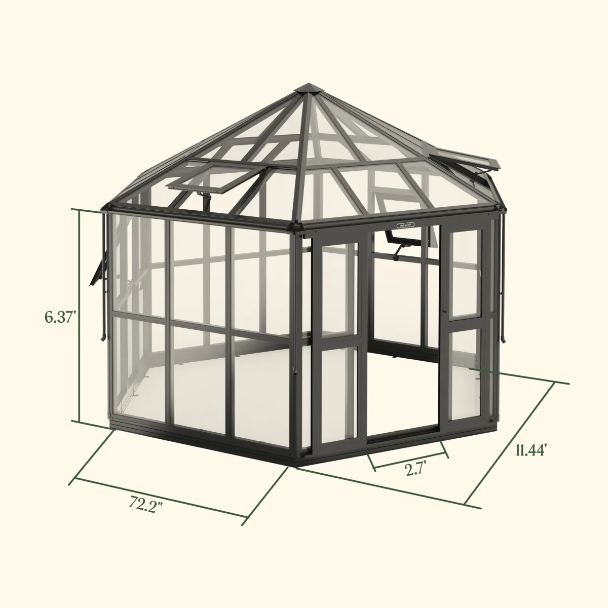 Vego | Diamond Greenhouse/Garden Room Kit - Image 10