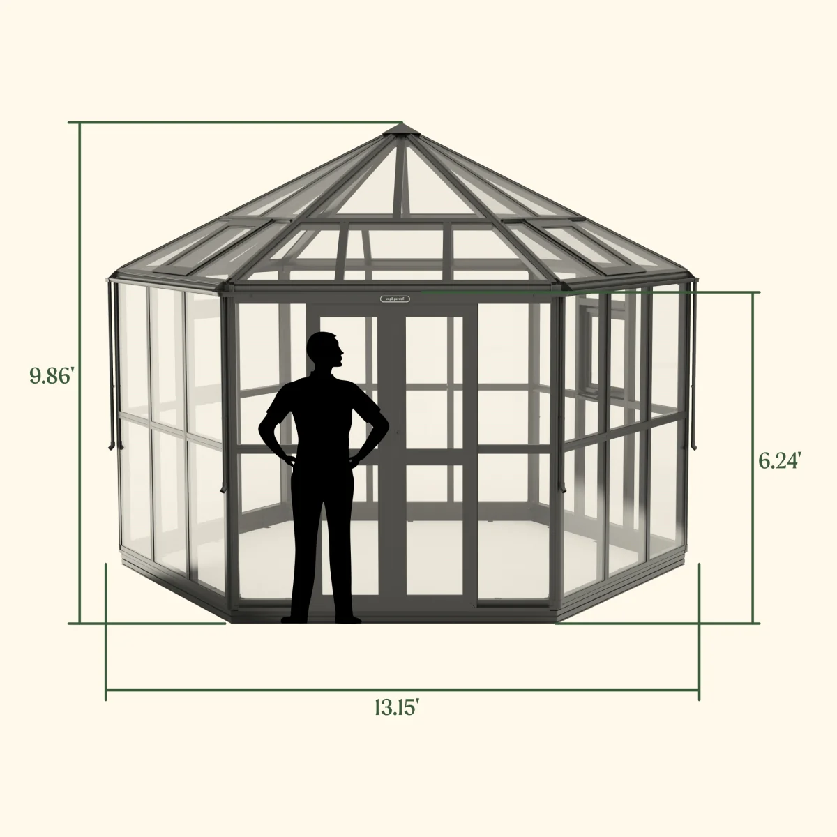 Vego | Diamond Greenhouse/Garden Room Kit - Image 11