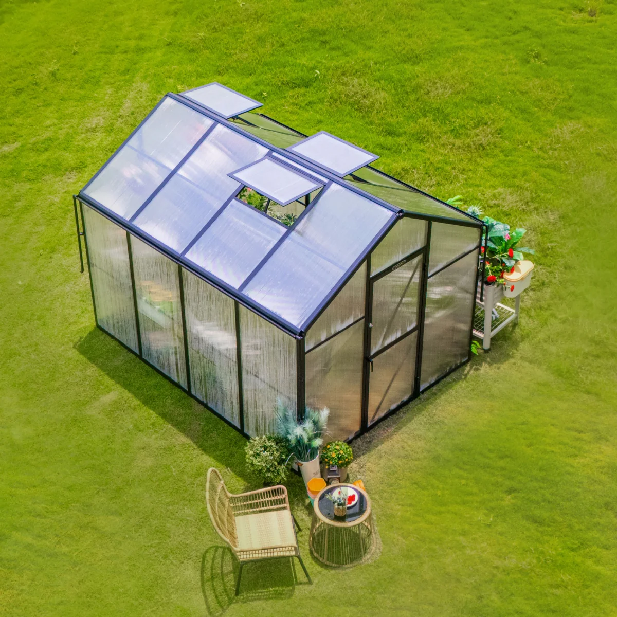 Vego | Junior Victorian Greenhouse Kit 8ft Wide - Image 6